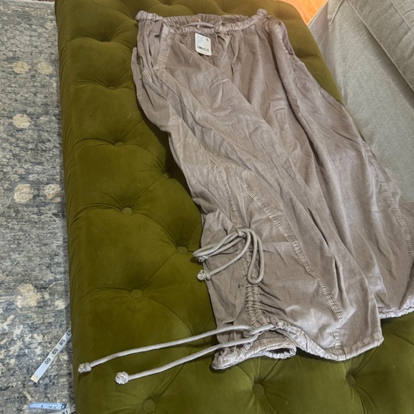 Women’s Freepeople Brown Midi Skirt with side ties NWT - Picture 2 of 4